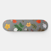 Gele bloemen en witte rozen 16 persoonlijk skateboard (Horizontaal)