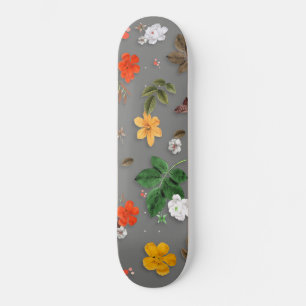 Gele bloemen en witte rozen 16 persoonlijk skateboard