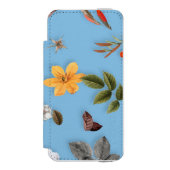 Gele bloemen en witte rozen 18 incipio iPhone portemonnee hoesje (Voorkant Agenda)