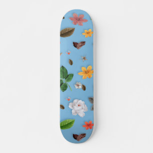 Gele bloemen en witte rozen 18 persoonlijk skateboard