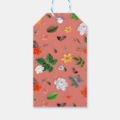 Gele bloemen en witte rozen 19 cadeaulabel (Voorkant)