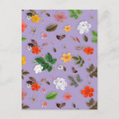 Gele bloemen en witte rozen 21 briefkaart (Voorkant)