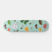 Gele bloemen en witte rozen 22 persoonlijk skateboard (Horizontaal)