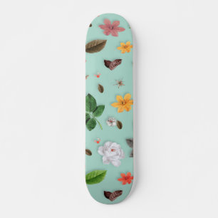 Gele bloemen en witte rozen 22 persoonlijk skateboard