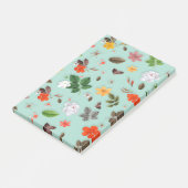 Gele bloemen en witte rozen 22 post-it® notes (Schuin)