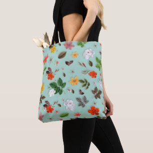 Gele bloemen en witte rozen 22 tote bag