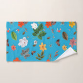 Gele bloemen en witte rozen 24 bad handdoek (Handdoek)