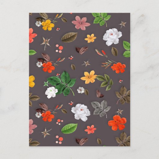 Gele bloemen en witte rozen 26 feestdagenkaart (Voorkant)