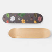 Gele bloemen en witte rozen 26 persoonlijk skateboard (Horizontaal)