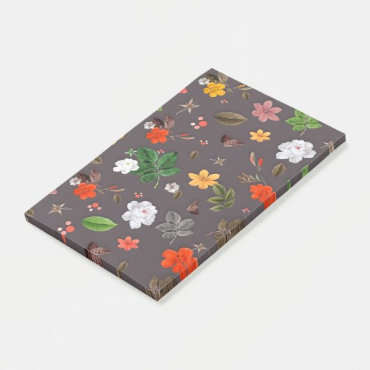 Gele bloemen en witte rozen 26 post-it® notes (Schuin)