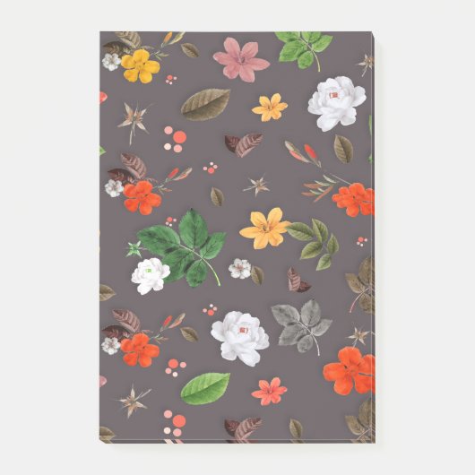 Gele bloemen en witte rozen 26 post-it® notes (Voorkant)