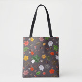 Gele bloemen en witte rozen 26 tote bag (Voorkant)