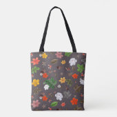 Gele bloemen en witte rozen 26 tote bag (Achterkant)