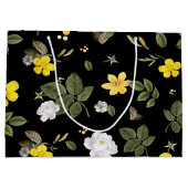 Gele bloemen en witte rozen 2 groot cadeauzakje (Achterkant)