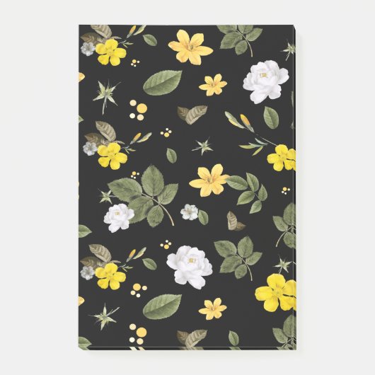 Gele Bloemen en Witte Rozen 2 Post-it® Notes (Voorkant)