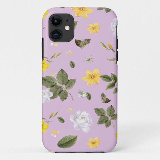Gele bloemen en witte rozen 5 Case-Mate iPhone case (Achterkant)