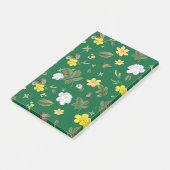 Gele bloemen en witte rozen 6 post-it® notes (Schuin)
