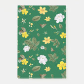 Gele bloemen en witte rozen 6 post-it® notes (Voorkant)