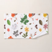 Gele bloemen en witte rozen 7 bad handdoek (Handdoek)