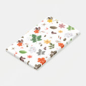 Gele bloemen en witte rozen 7 post-it® notes (Schuin)