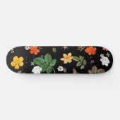 Gele bloemen en witte rozen 8 persoonlijk skateboard (Horizontaal)