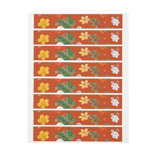 Gele bloemen en witte rozen 9 (Vel)