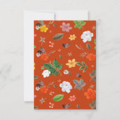 Gele bloemen en witte rozen 9 bedankkaart (Voorkant)