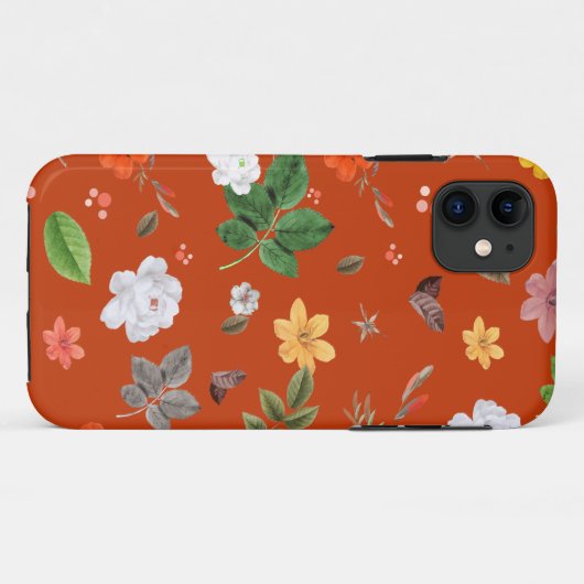 Gele Bloemen en Witte Rozen 9 Case-Mate iPhone Case (Achterkant (horizontaal))