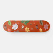 Gele bloemen en witte rozen 9 persoonlijk skateboard (Horizontaal)