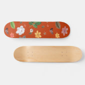 Gele bloemen en witte rozen 9 persoonlijk skateboard (Horizontaal)