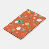 Gele bloemen en witte rozen 9 post-it® notes (Schuin)