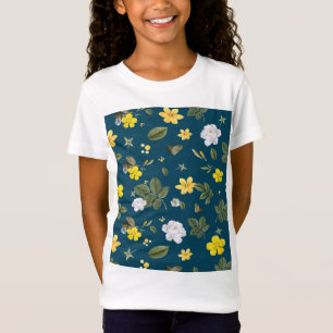 Gele Bloemen en Witte Rozen T-shirt