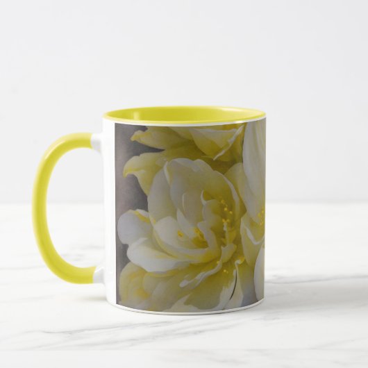 Gele bloemen Floral Art Mok Cup (Links)