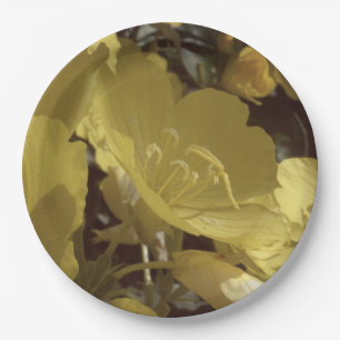 Gele Bloemen Foto, Zomer Aangepaste Papieren Borde Bordje