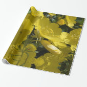 Gele Bloemen Foto, Zomer Inpakpapier (Uitgerold)