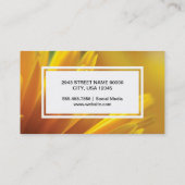 Gele bloemen | Fotografie buiten Visitekaartje (Achterkant)