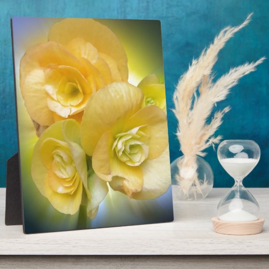 gele bloemen fotoplaat (Zijkant)