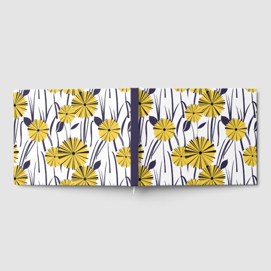 Gele bloemen gastenboek (Volledig)