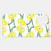 Gele bloemen: geïllustreerd naadloos patroon Case-Mate iPhone case (Achterkant (horizontaal))