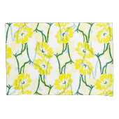 Gele bloemen: geïllustreerd naadloos patroon kussensloop (Voorkant)