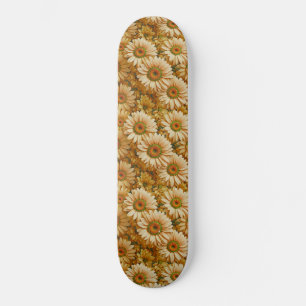 Gele bloemen gele zonnebloemen gele madeliefjes  persoonlijk skateboard