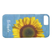 Gele bloemen, gepersoaniseerd Case-Mate iPhone case (Achterkant (Horizontaal))