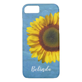 Gele bloemen, gepersoaniseerd 	iPhone 8/7 hoesje