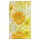 Gele bloemen Gift Bag Klein Cadeauzakje (Voorkant)