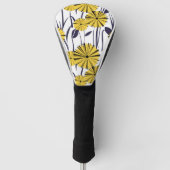 Gele bloemen golfheadcover (Voorkant)