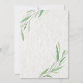 Gele bloemen Greenery Terrarium Baby shower Kaart (Achterkant)