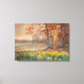 Gele bloemen grijze dag, 1911 canvas afdruk (Voorkant)