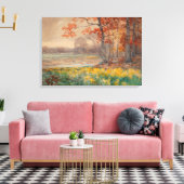 Gele bloemen grijze dag, 1911 canvas afdruk (Insitu (Woonkamer))