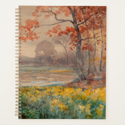 Gele bloemen grijze dag, 1911 planner (Voorkant)