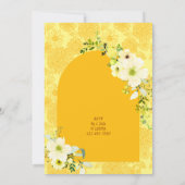 Gele bloemen, Haldi Uitnodiging (Achterkant)